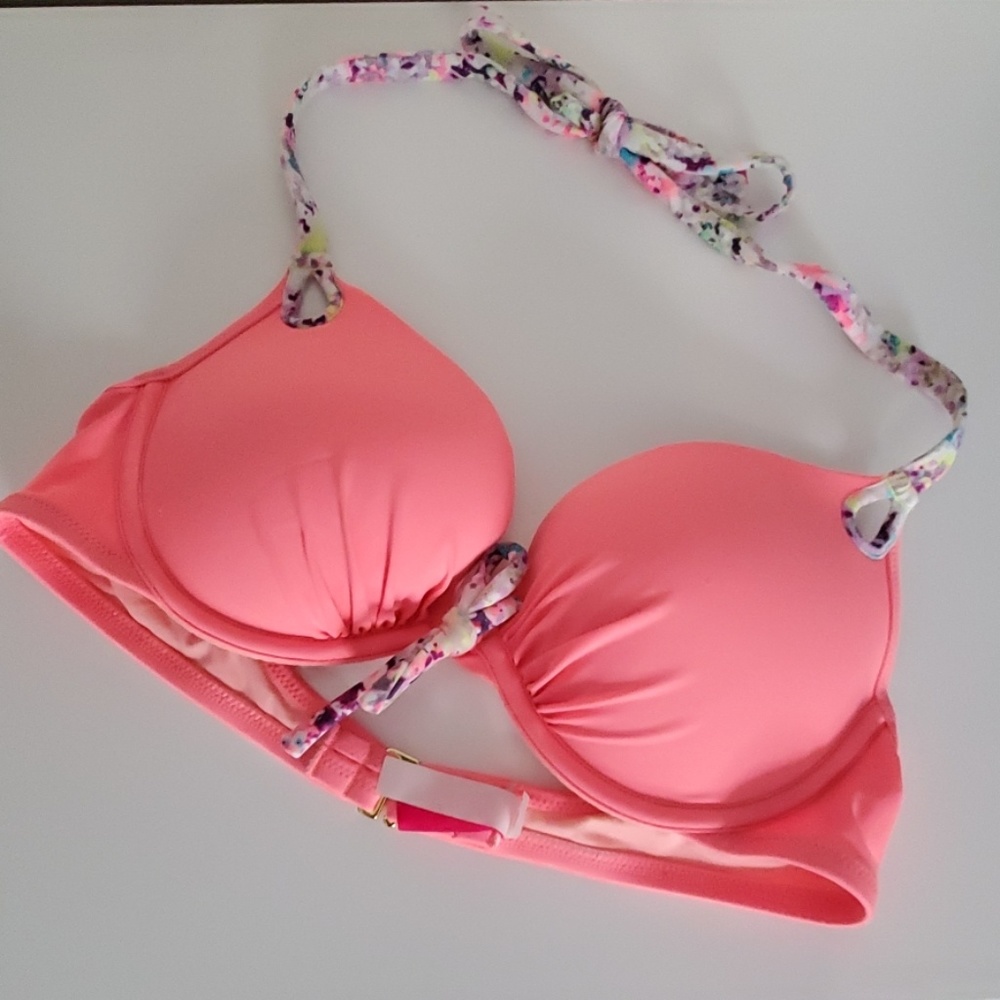 Victoria's Secret Floral Tie Swimsuit Top